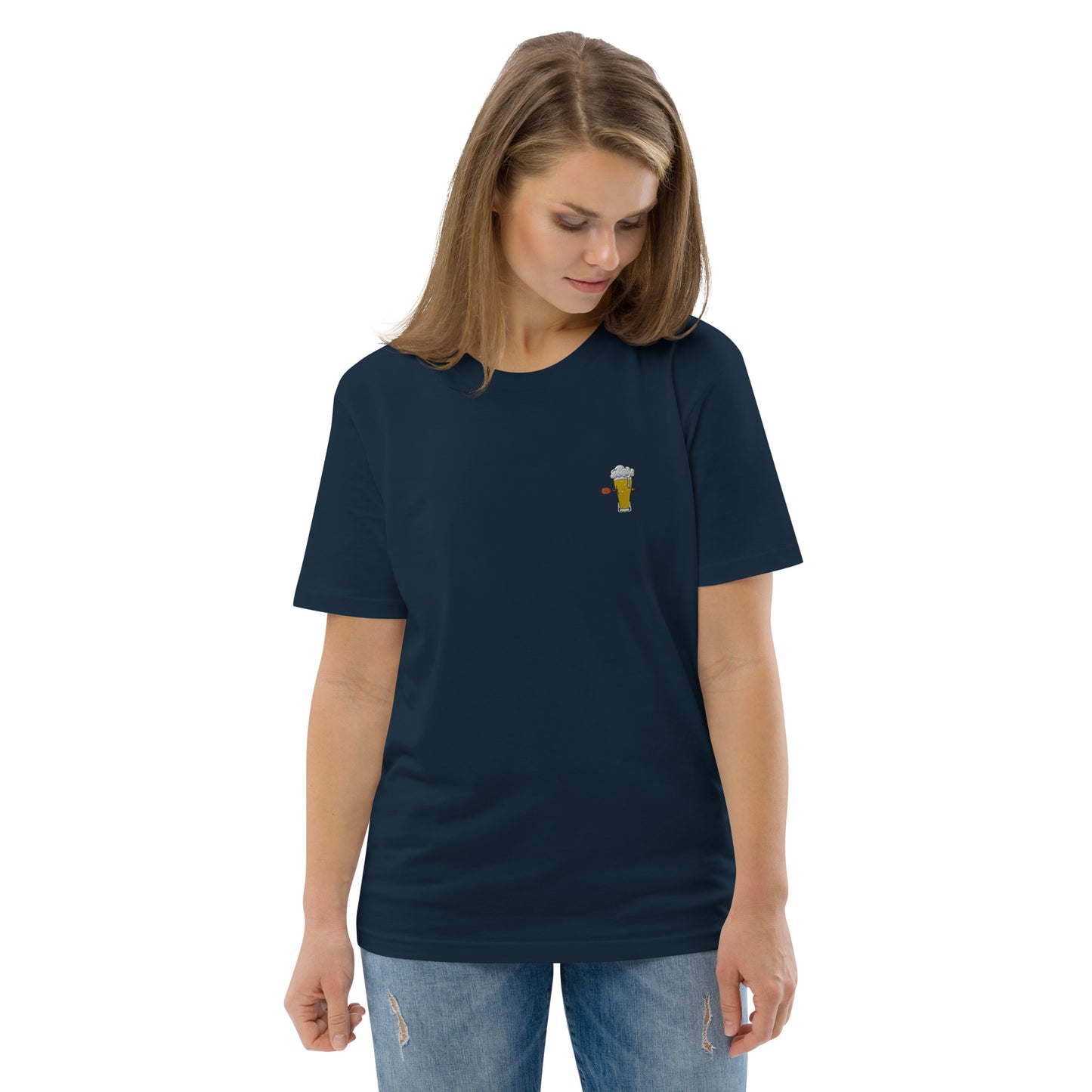 Weizenwerfer | Besticktes Frauen Bio Baumwoll T-Shirt