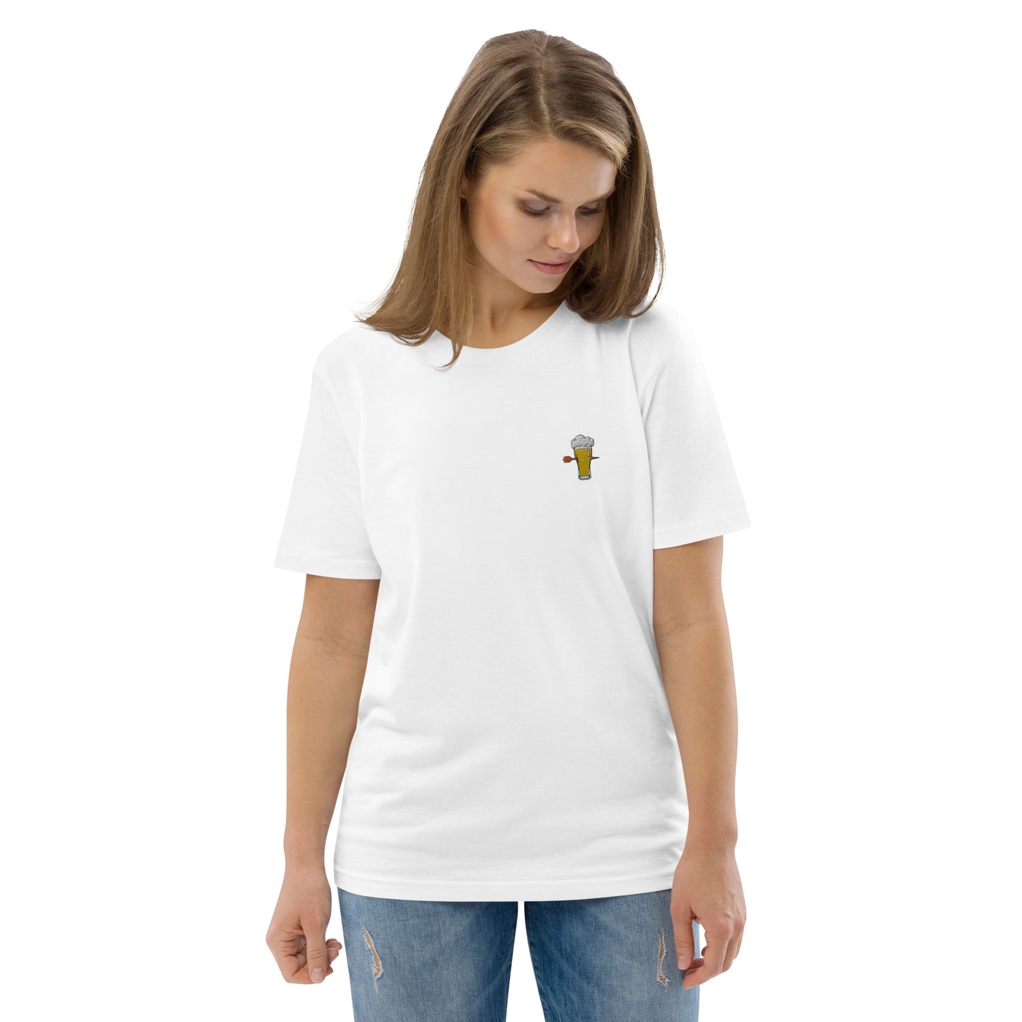 Weizenwerfer | Besticktes Frauen Bio Baumwoll T-Shirt