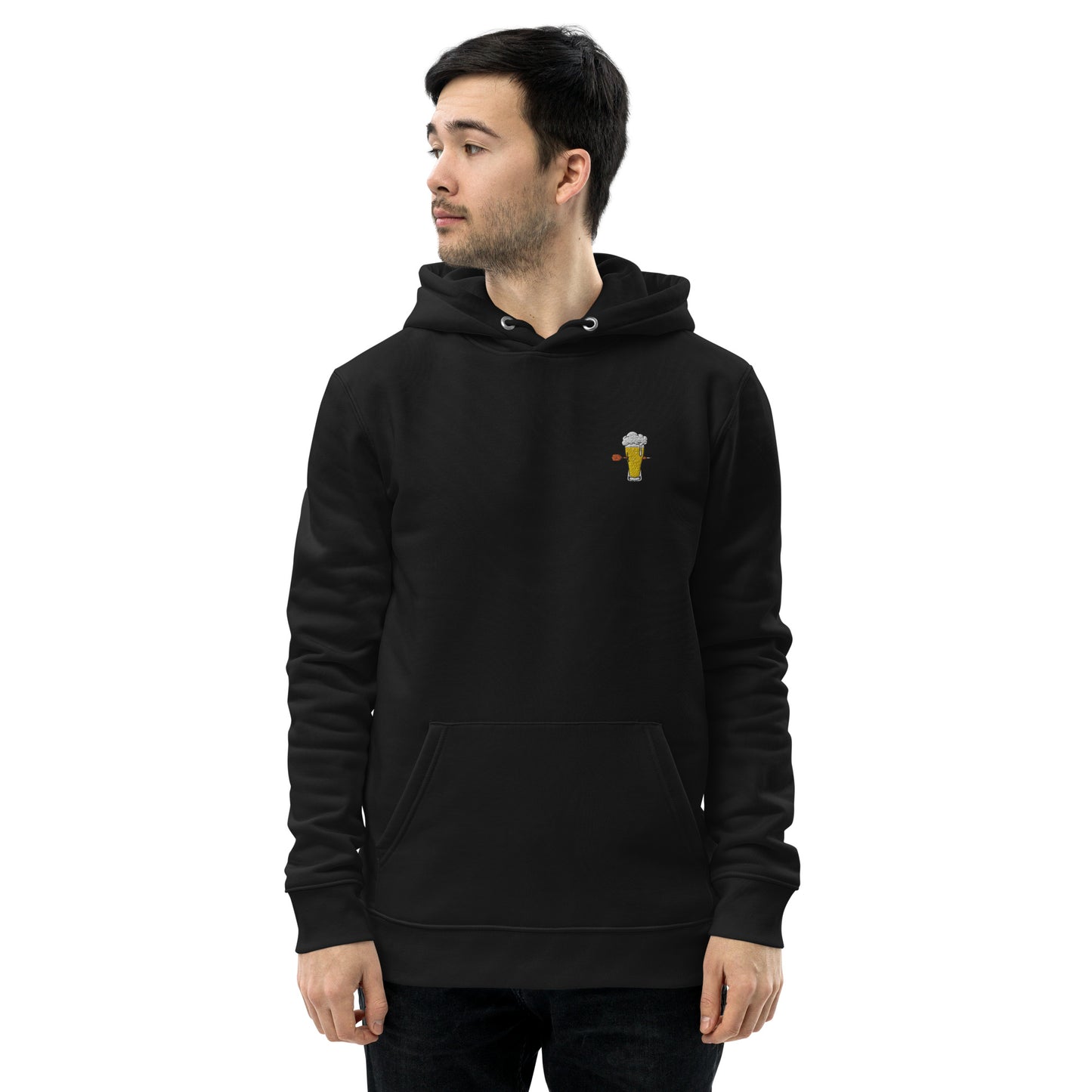 Weizenwerfer | Bestickter Männer Bio Baumwoll Hoodie