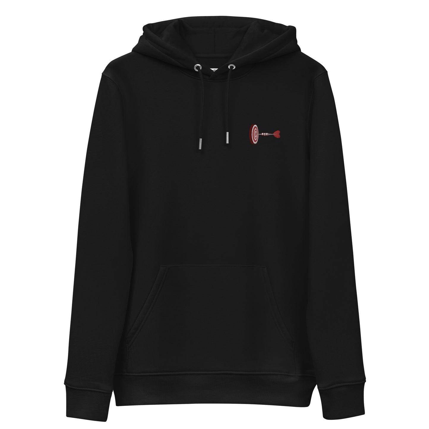 Dartboard | Bestickter Männer Bio Baumwoll Hoodie