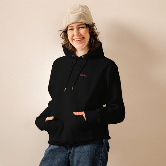 Darts. | Bestickter Frauen Bio Baumwoll Hoodie