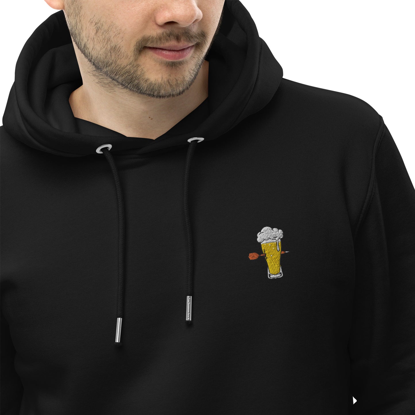 Weizenwerfer | Bestickter Männer Bio Baumwoll Hoodie