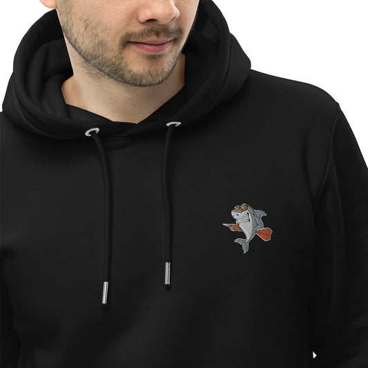 Big Fish! | Bestickter Männer Bio Baumwoll Hoodie