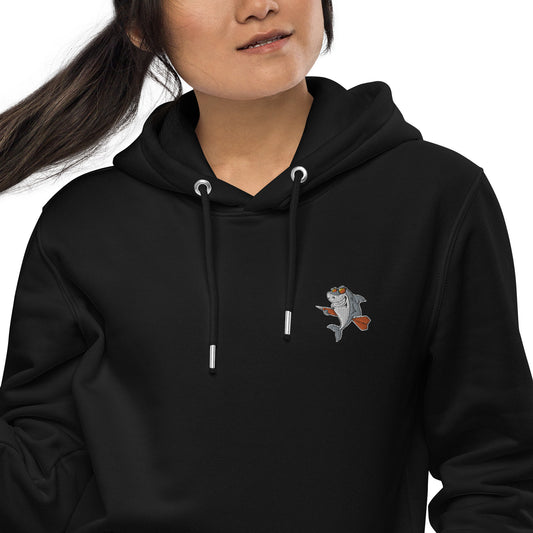 Big Fish! | Bestickter Frauen Bio Baumwoll Hoodie