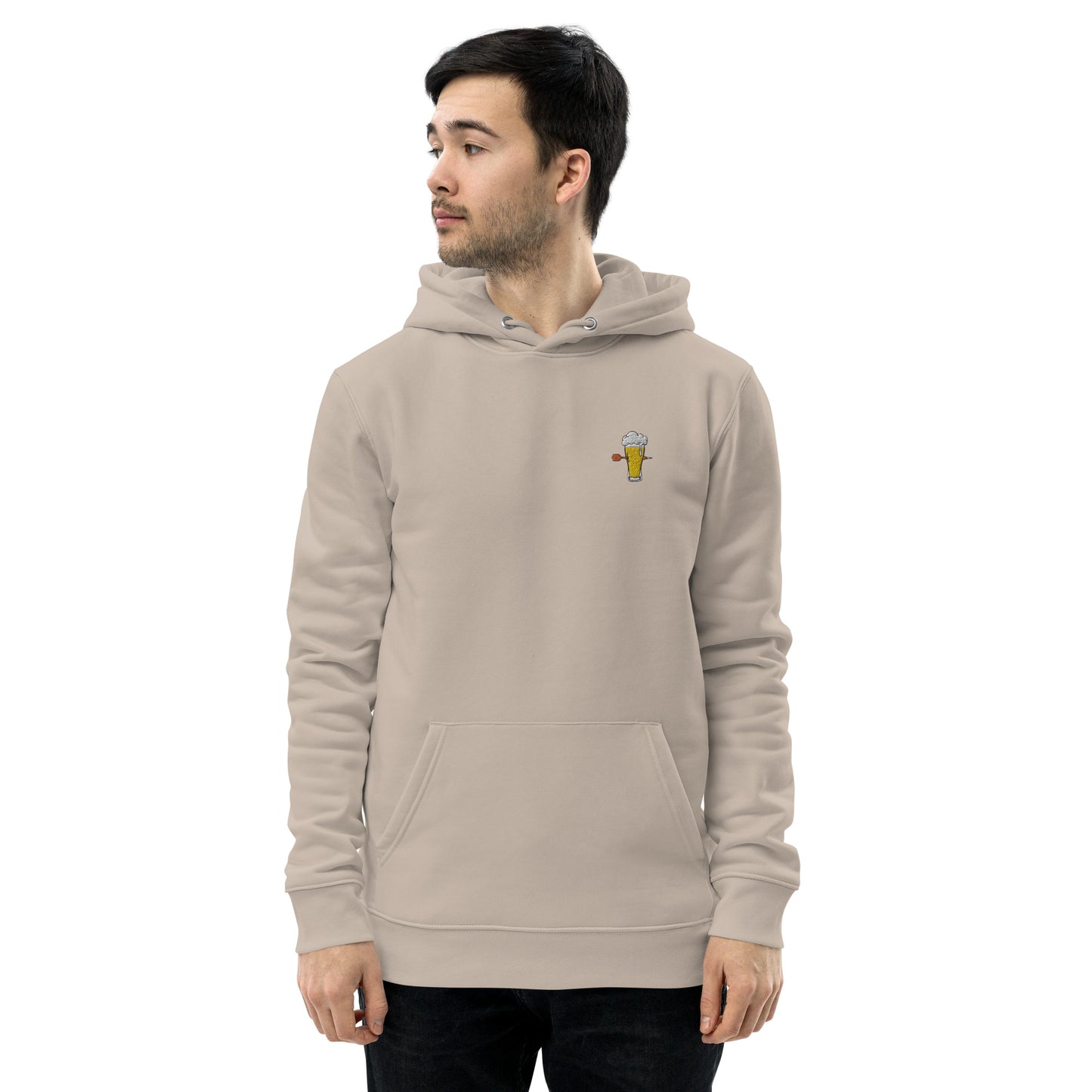 Weizenwerfer | Bestickter Männer Bio Baumwoll Hoodie