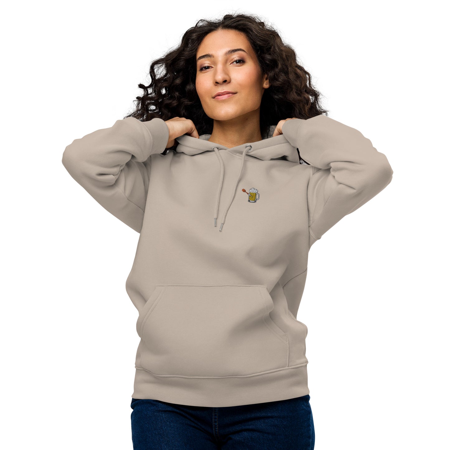 Bierbrecher | Bestickter Frauen Bio Baumwoll Hoodie
