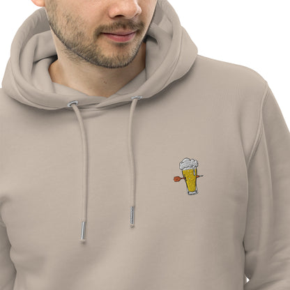 Weizenwerfer | Bestickter Männer Bio Baumwoll Hoodie