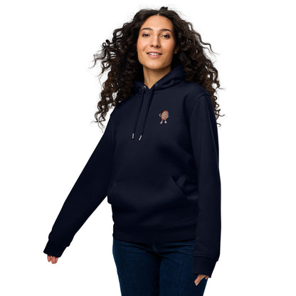 Scheibenwerfer | Bestickter Frauen Bio Baumwoll Hoodie
