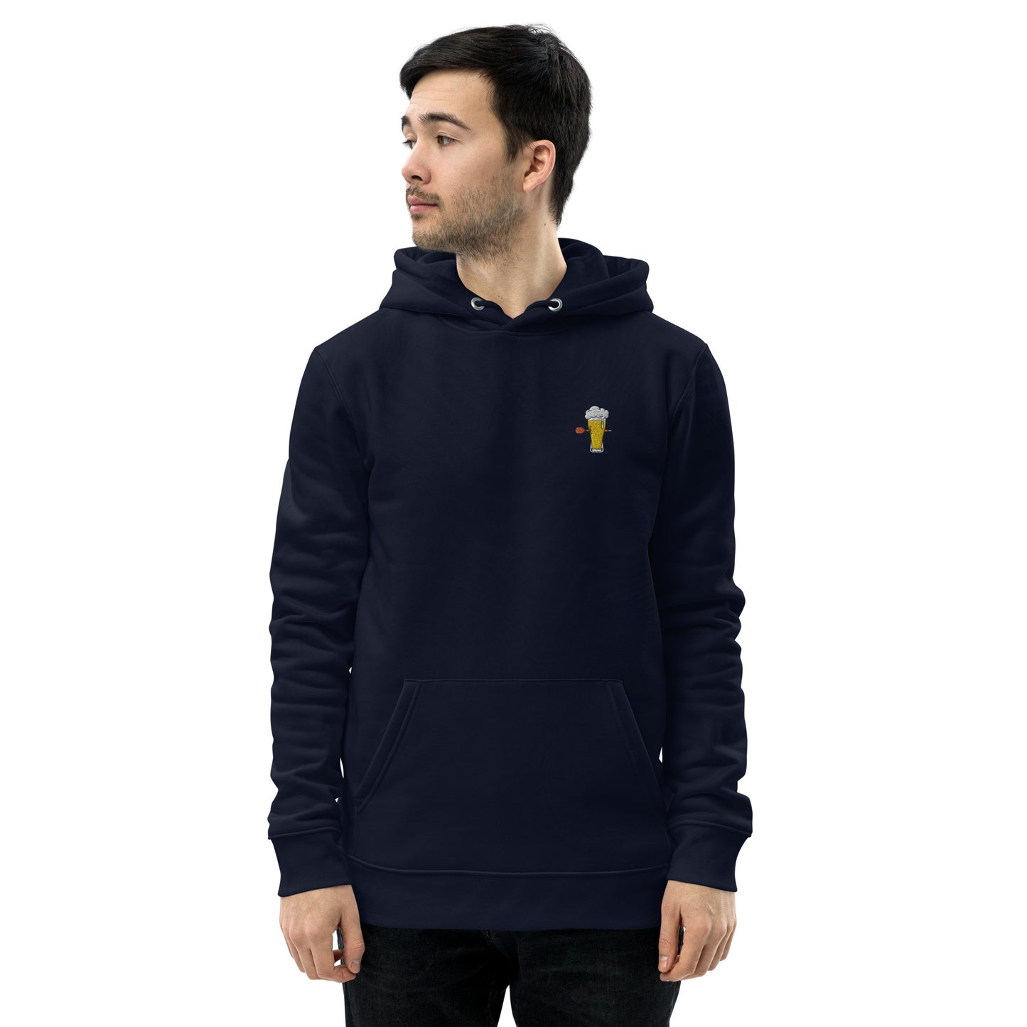 Weizenwerfer | Bestickter Männer Bio Baumwoll Hoodie