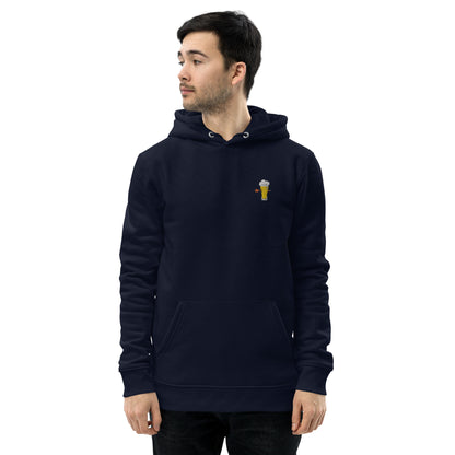Weizenwerfer | Bestickter Männer Bio Baumwoll Hoodie