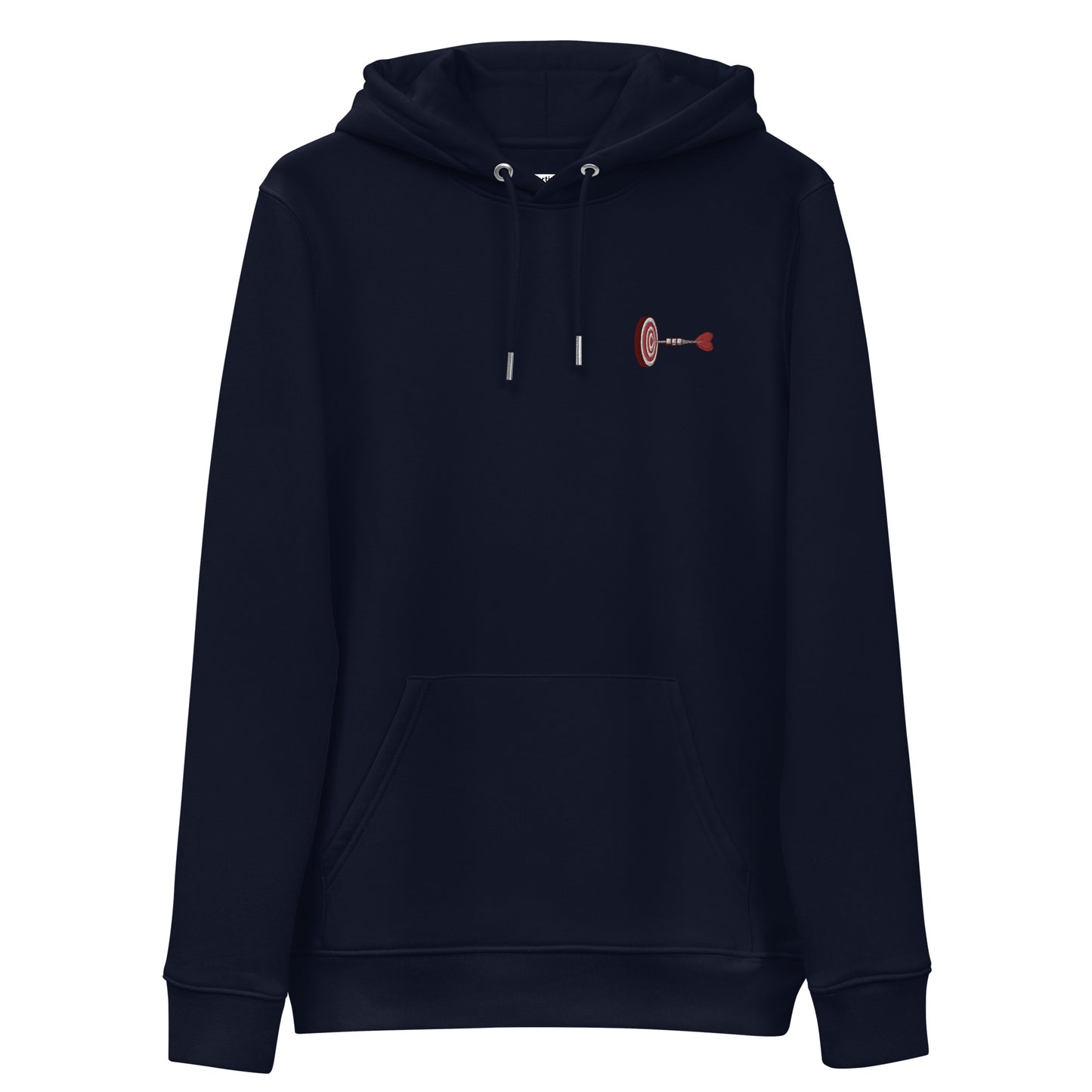 Dartboard | Bestickter Männer Bio Baumwoll Hoodie