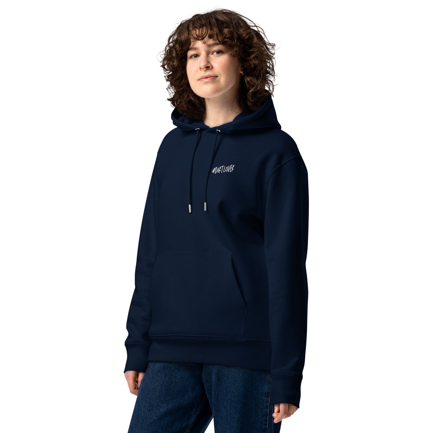 Dartlover | Bestickter Frauen Bio Baumwoll Hoodie