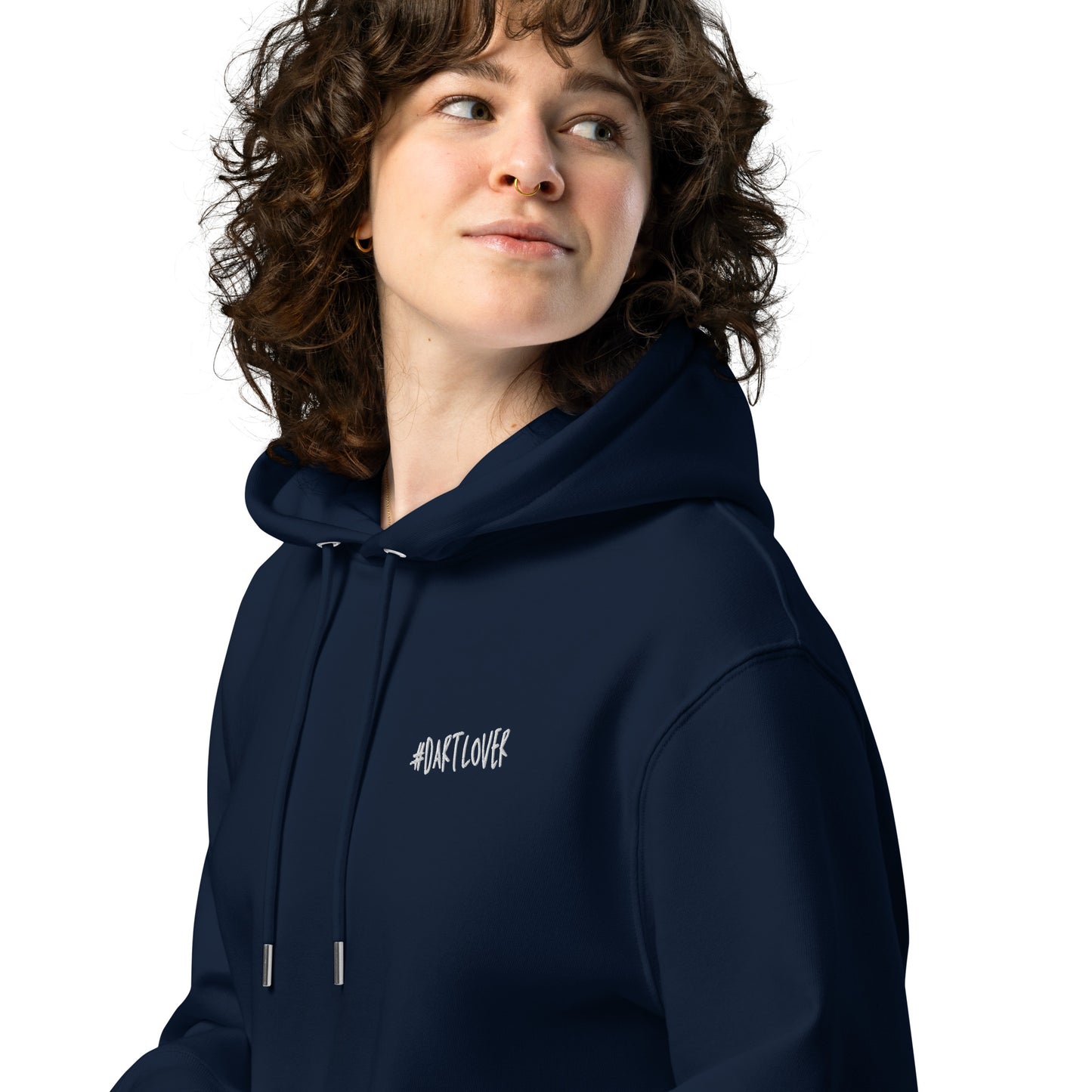 Dartlover | Bestickter Frauen Bio Baumwoll Hoodie