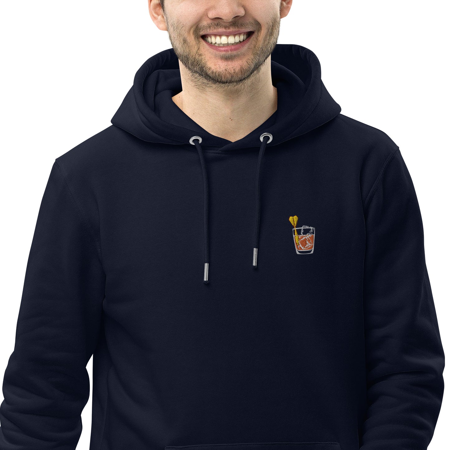 Jacky for Check | Bestickter Männer Bio-Baumwoll Hoodie