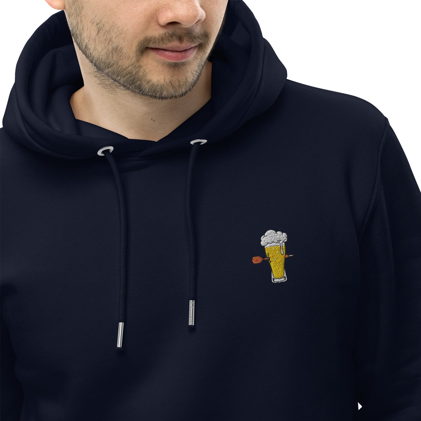 Weizenwerfer | Bestickter Männer Bio Baumwoll Hoodie