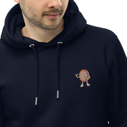 Scheibenwerfer | Bestickter Männer Bio Baumwoll Hoodie