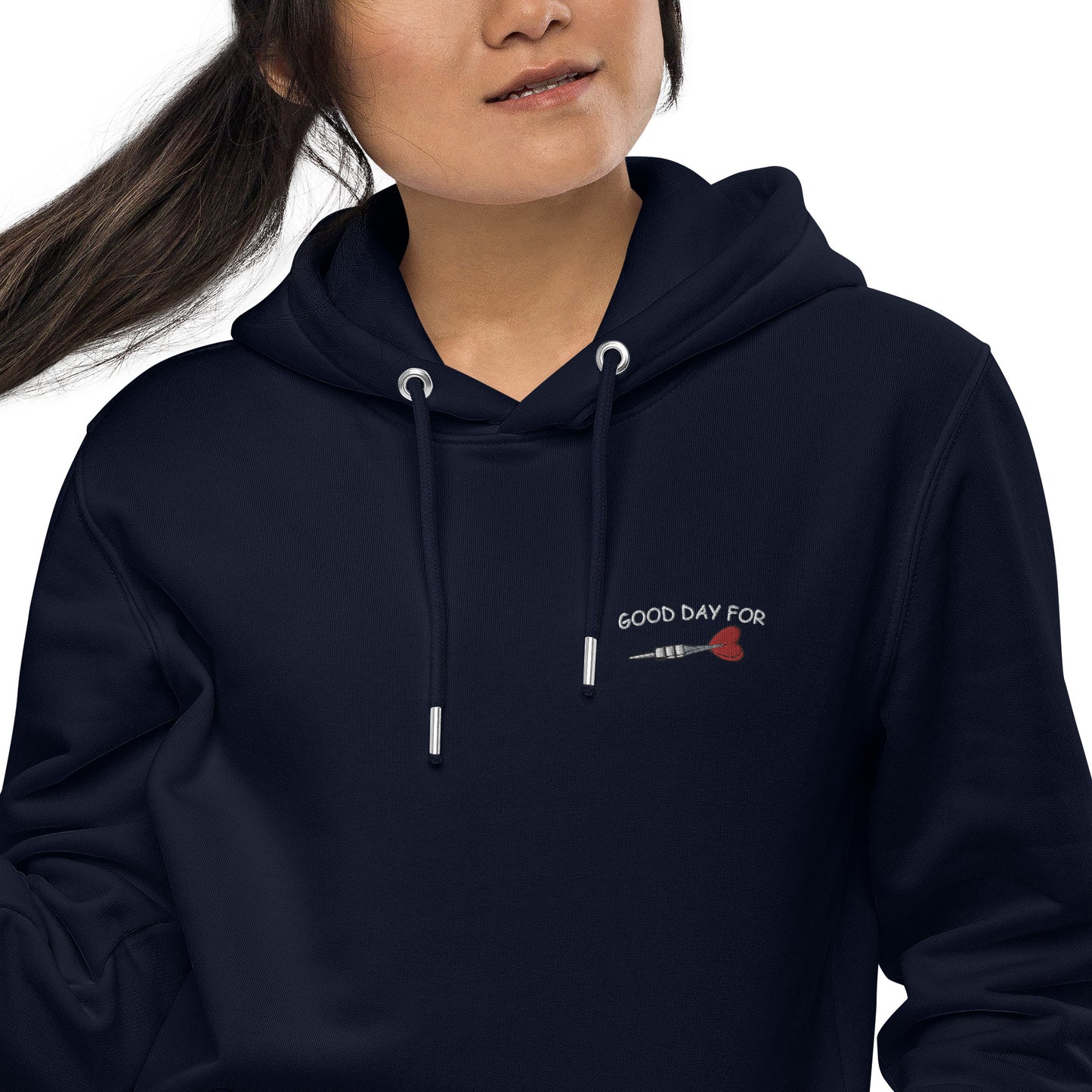 Good Day for Dart | Bestickter Frauen Bio Baumwoll Hoodie