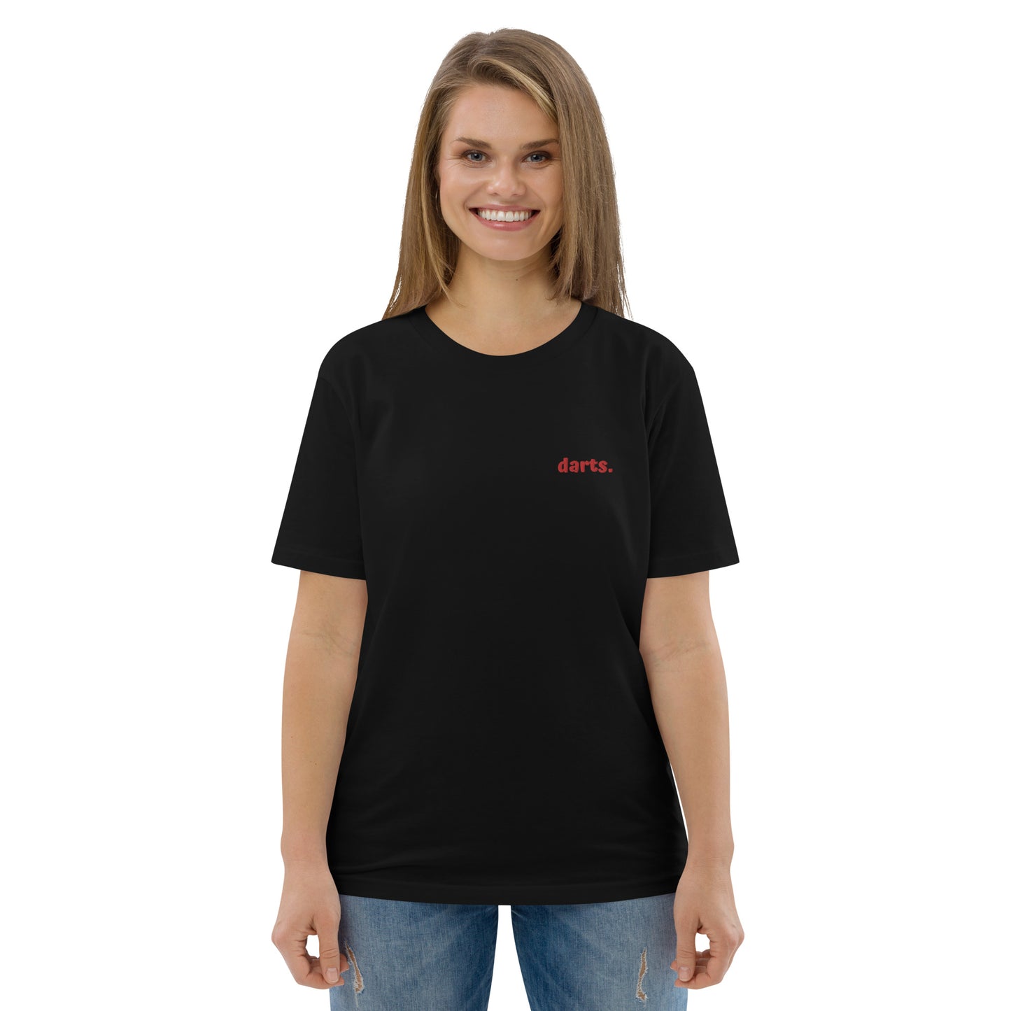 Darts. | Besticktes Frauen Bio Baumwoll T-Shirt