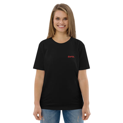 Darts. | Besticktes Frauen Bio Baumwoll T-Shirt