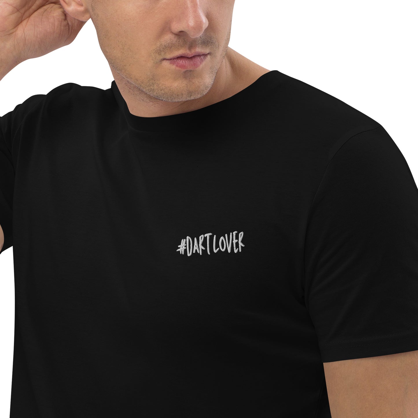 Dartlover | Besticktes Männer Bio Baumwoll T-Shirt