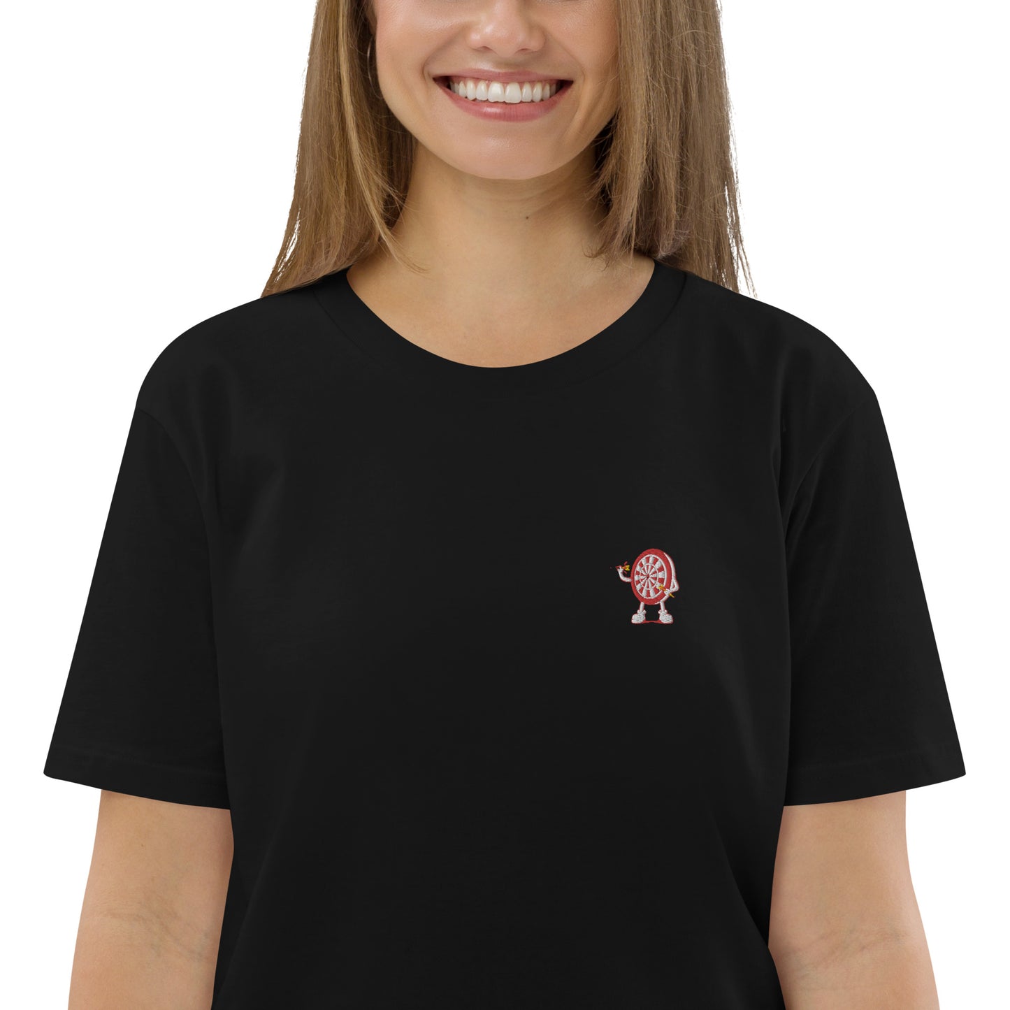 Scheibenwerfer | Besticktes Frauen Bio Baumwoll T-Shirt