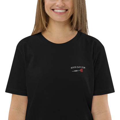 Good Day for Dart | Besticktes Frauen Bio Baumwoll T-Shirt