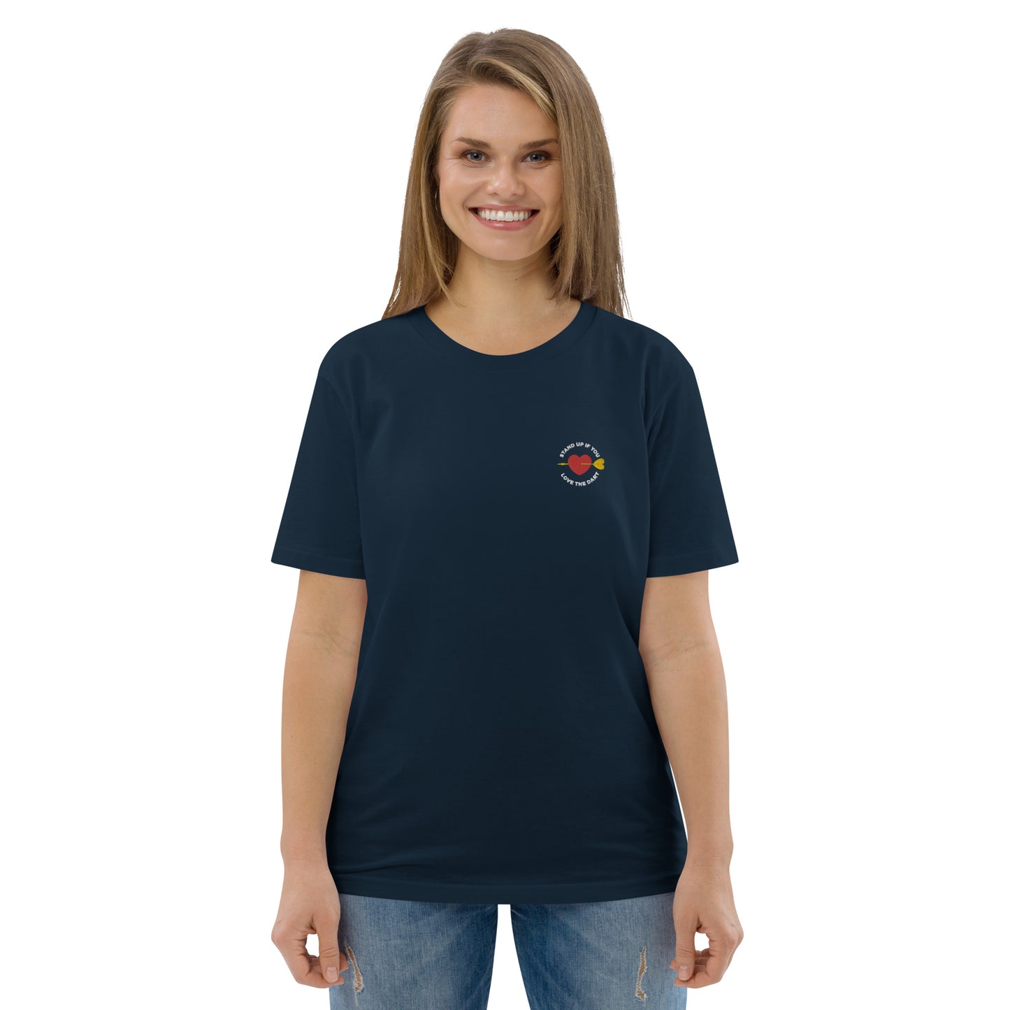 Dartamor | Besticktes Frauen Bio Baumwoll T-Shirt