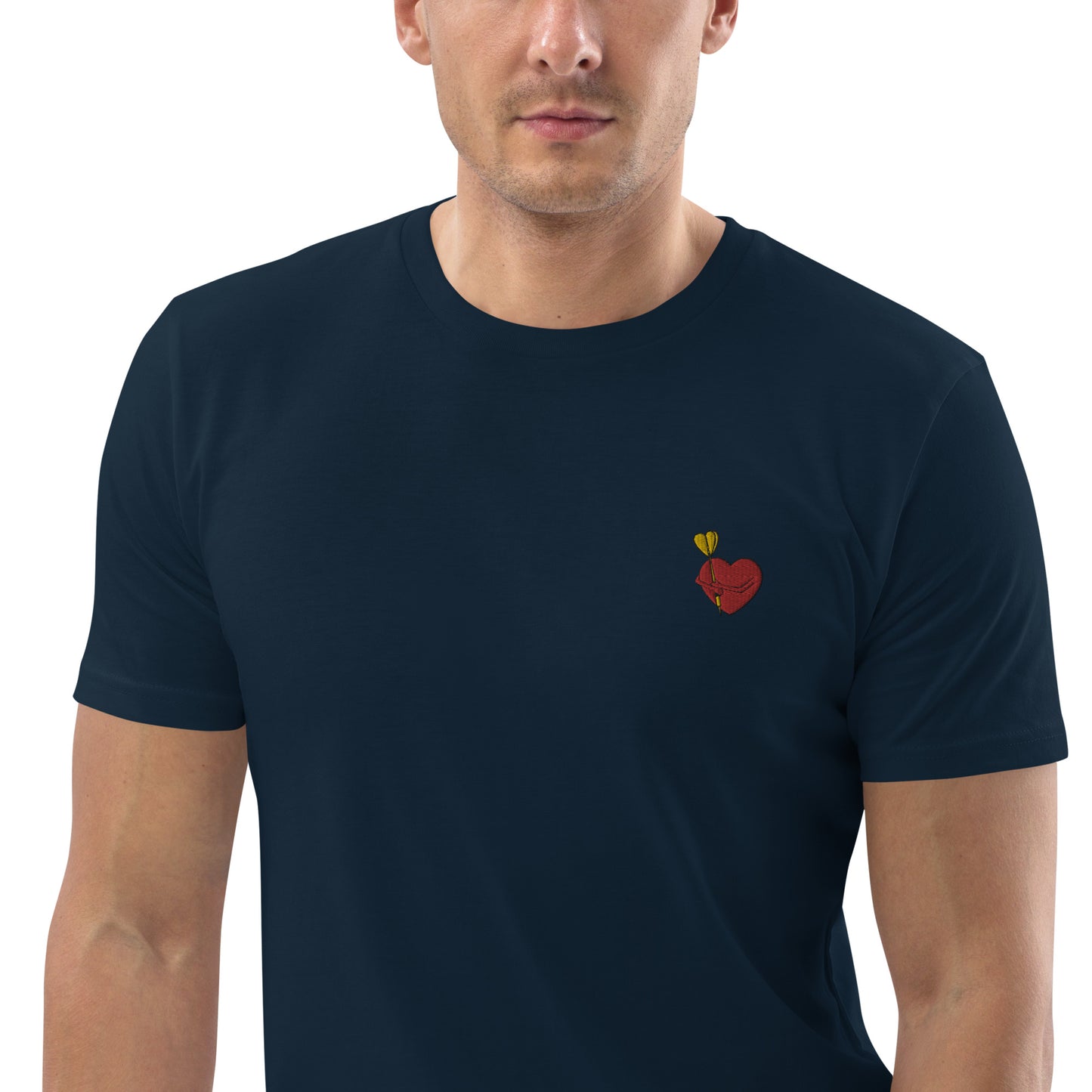 Pfeilhalter | Besticktes Männer Bio Baumwoll T-Shirt