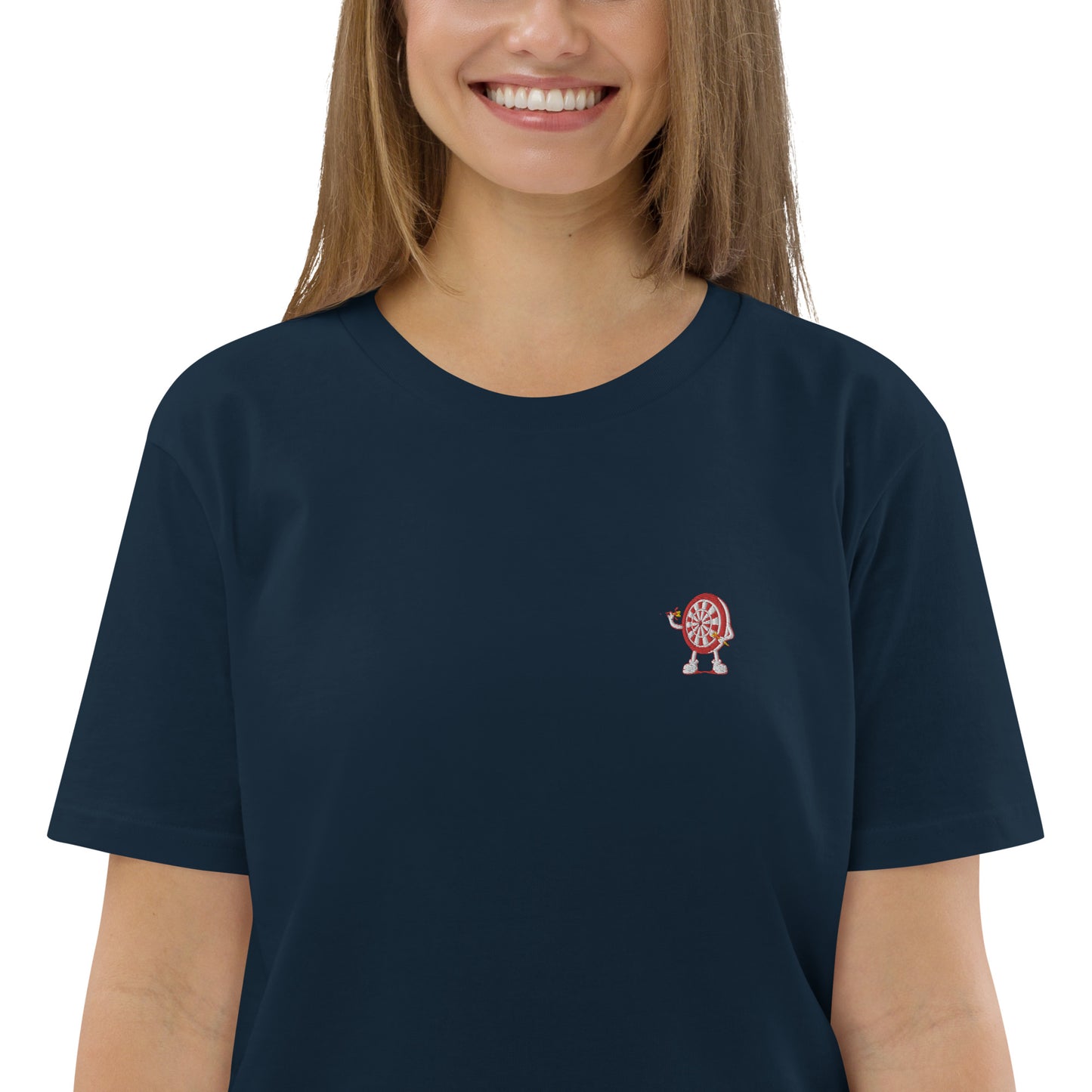 Scheibenwerfer | Besticktes Frauen Bio Baumwoll T-Shirt