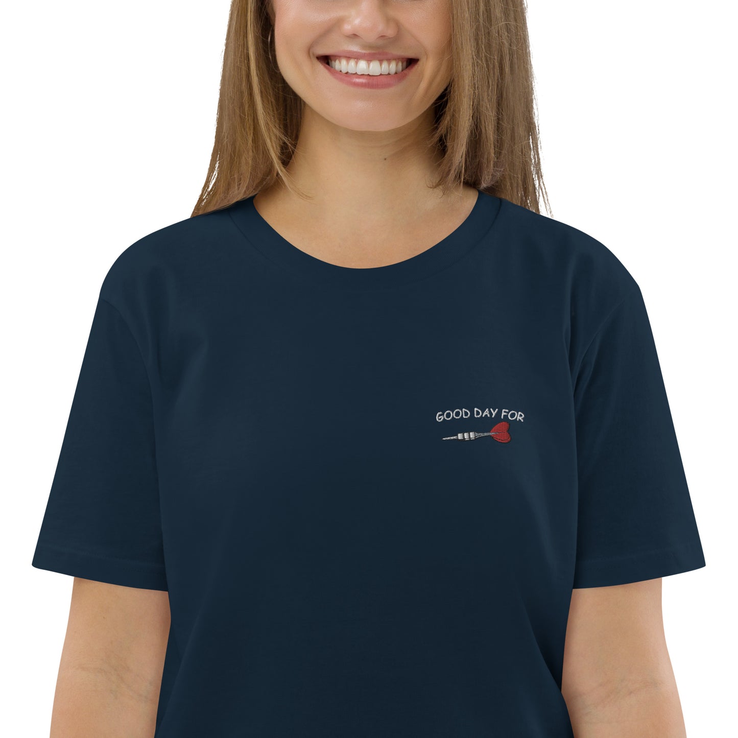 Good Day for Dart | Besticktes Frauen Bio Baumwoll T-Shirt