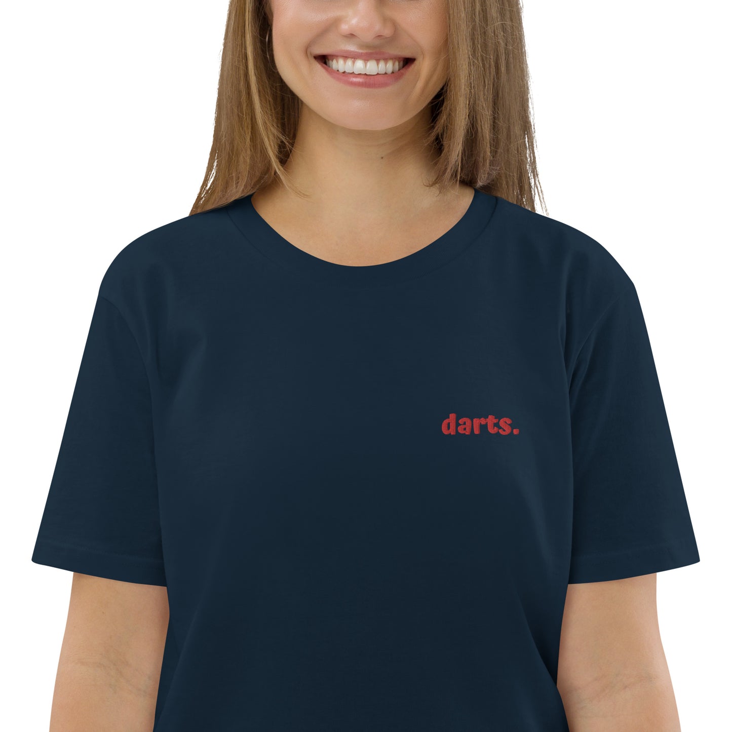 Darts. | Besticktes Frauen Bio Baumwoll T-Shirt