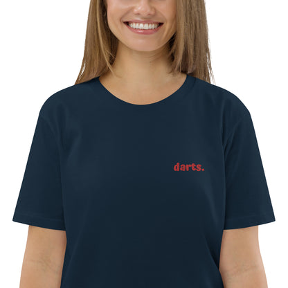 Darts. | Besticktes Frauen Bio Baumwoll T-Shirt