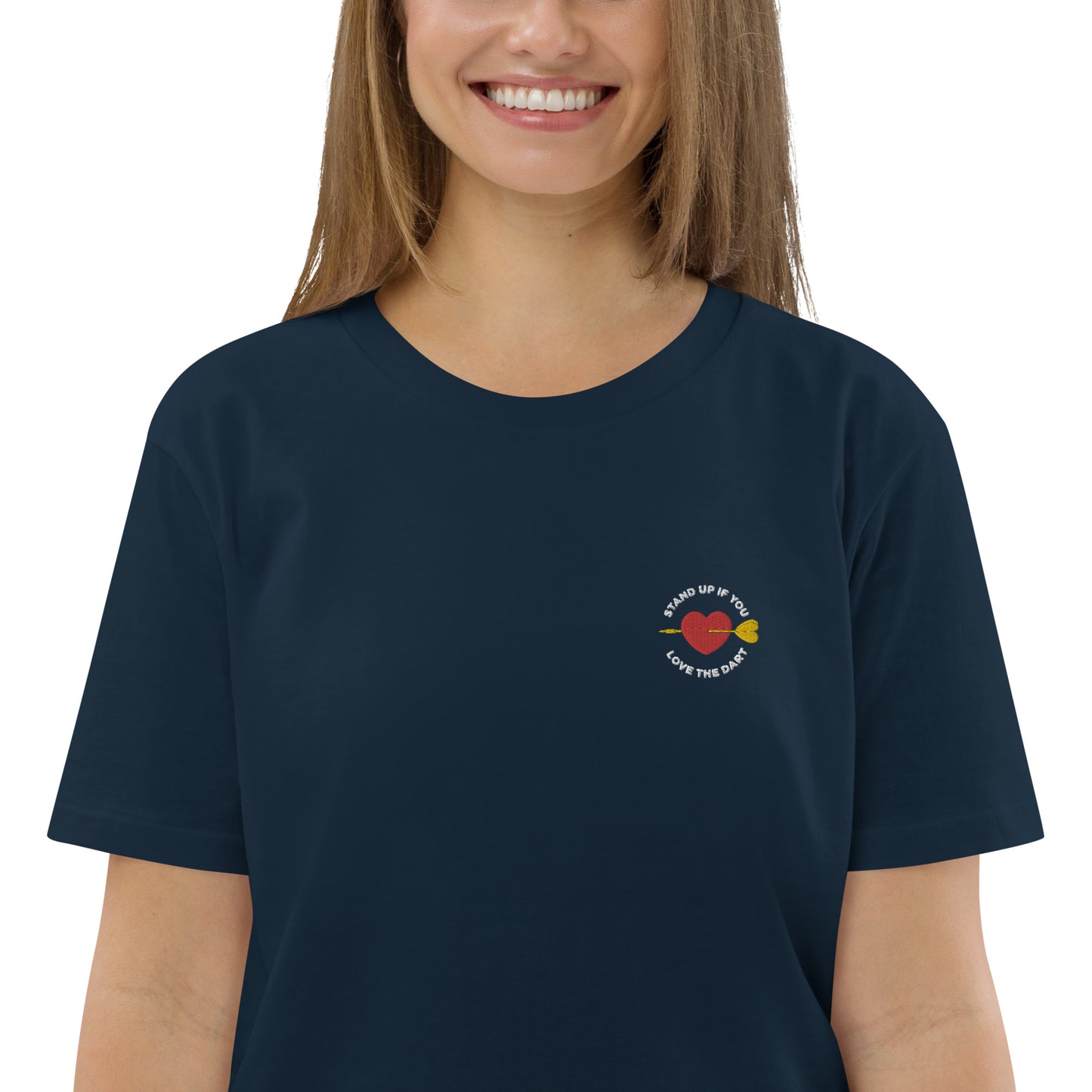 Dartamor | Besticktes Frauen Bio Baumwoll T-Shirt