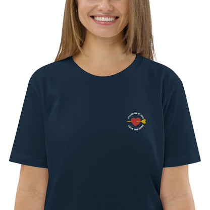 Dartamor | Besticktes Frauen Bio Baumwoll T-Shirt