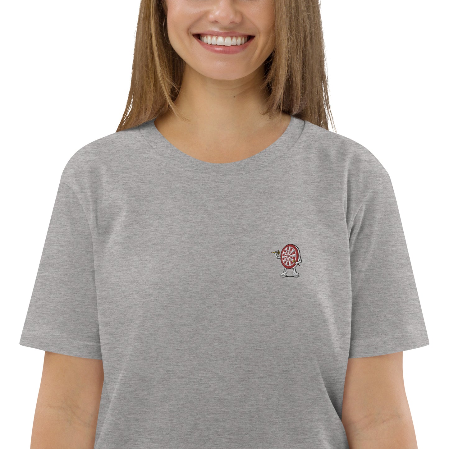 Scheibenwerfer | Besticktes Frauen Bio Baumwoll T-Shirt