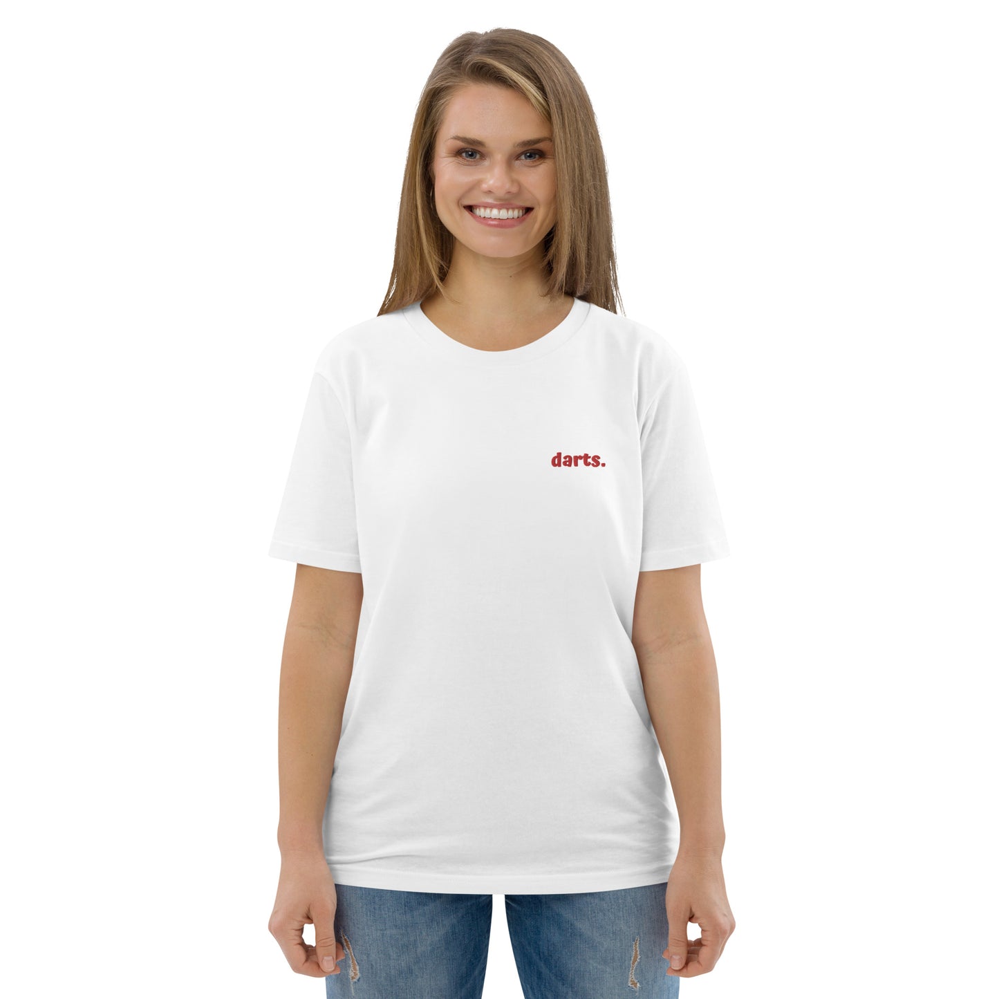 Darts. | Besticktes Frauen Bio Baumwoll T-Shirt