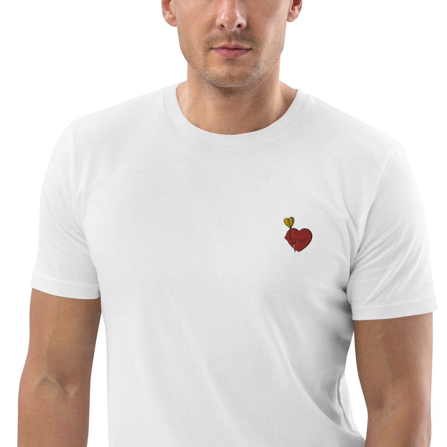 Pfeilhalter | Besticktes Männer Bio Baumwoll T-Shirt