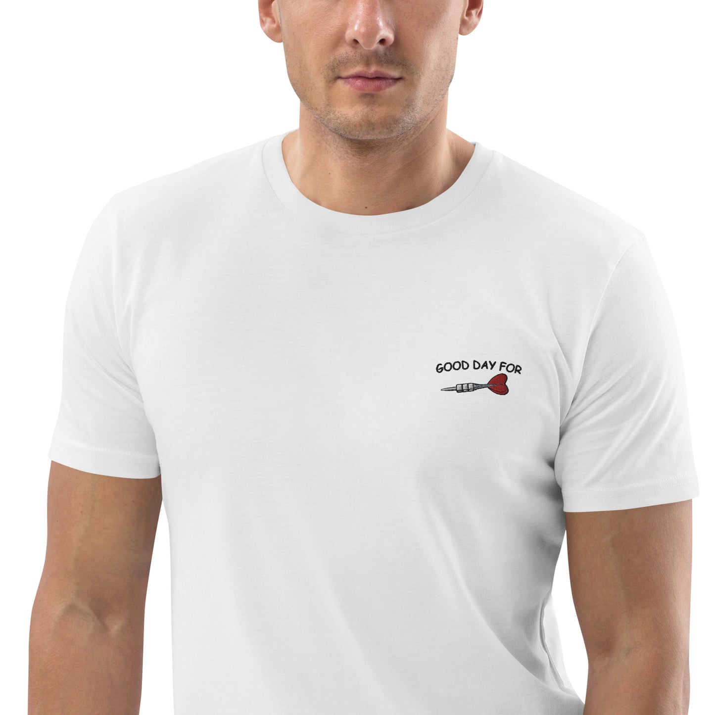 Good Day for Dart | Besticktes Männer Bio Baumwoll T-Shirt