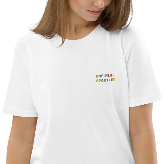 Kneipensportler | Besticktes Frauen Bio Baumwoll T-Shirt