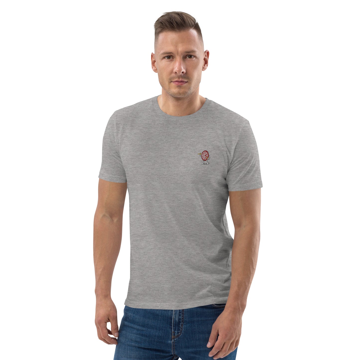 Scheibenwerfer | Besticktes Männer Bio Baumwoll T-Shirt