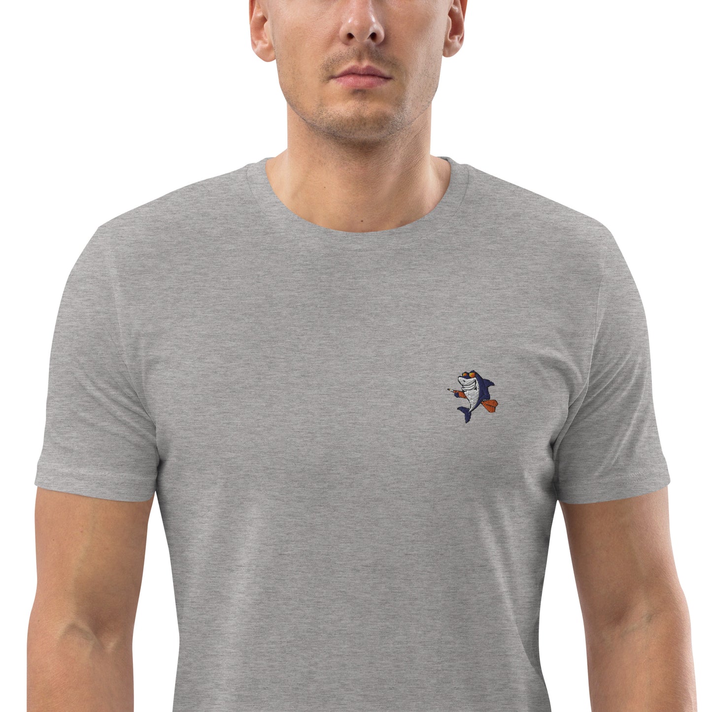 Big Fish! | Besticktes Männer Bio Baumwoll T-Shirt