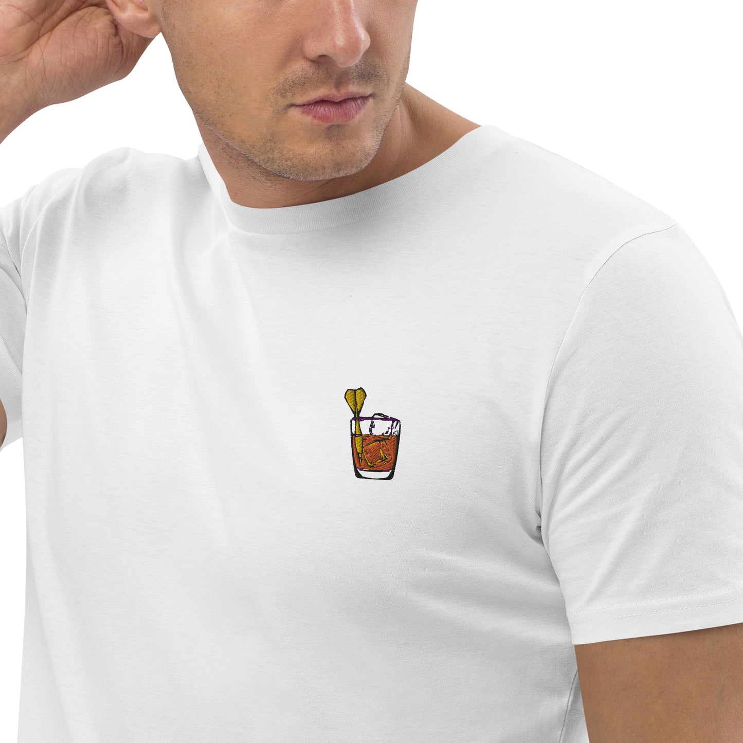 Jacky for Check | Besticktes Männer Bio-Baumwoll-T-Shirt